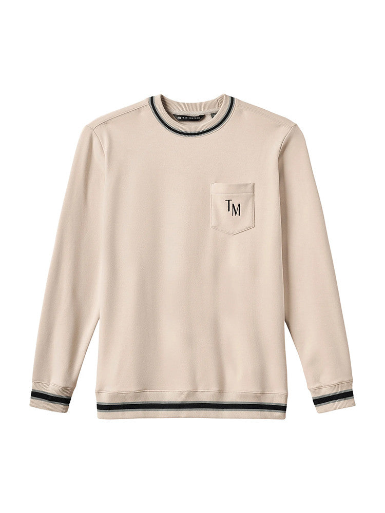TravisMathew Cloud Precision Crew - Italian Sand