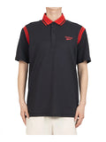Reebok Varsity Polo Shirt - Black/Vector Red