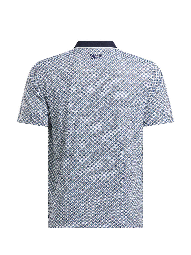 Reebok Foulard Print Polo Shirt - Vector Navy