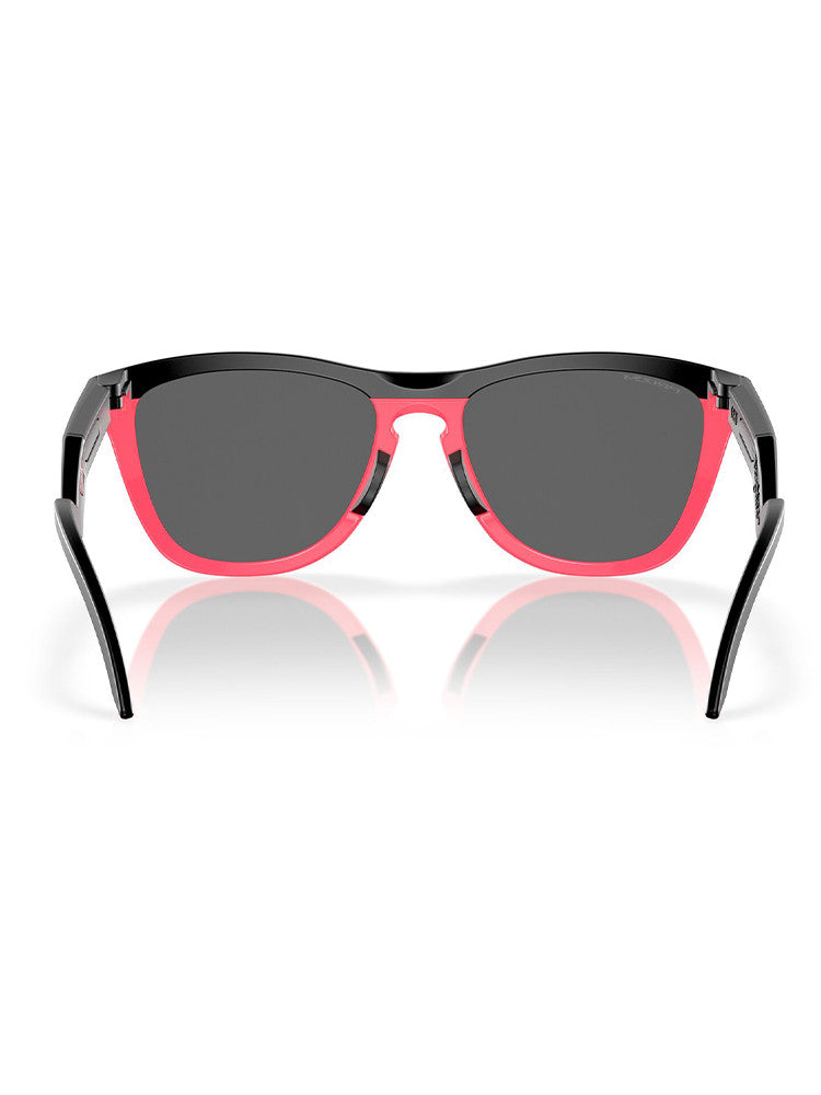 Oakley Frogskins Hybrid Sunglasses - Matte Black w/ Neon Pink