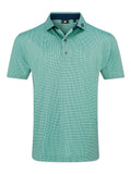 FootJoy Circle Foulard Lisle Polo Shirt (Athletic Fit) - Seafoam/Navy