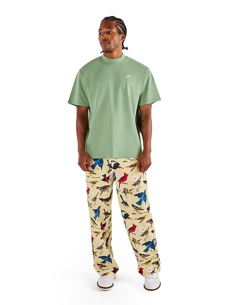 Malbon Mare Mockneck Tee - Seafoam Sage