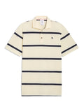 Puma x Arnold Palmer Pique Stripe Polo - Lemon Butter/Deep Navy
