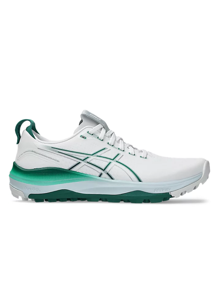 Asics Gel Kayano Ace 3 Golf Shoes - White/Jasper Green