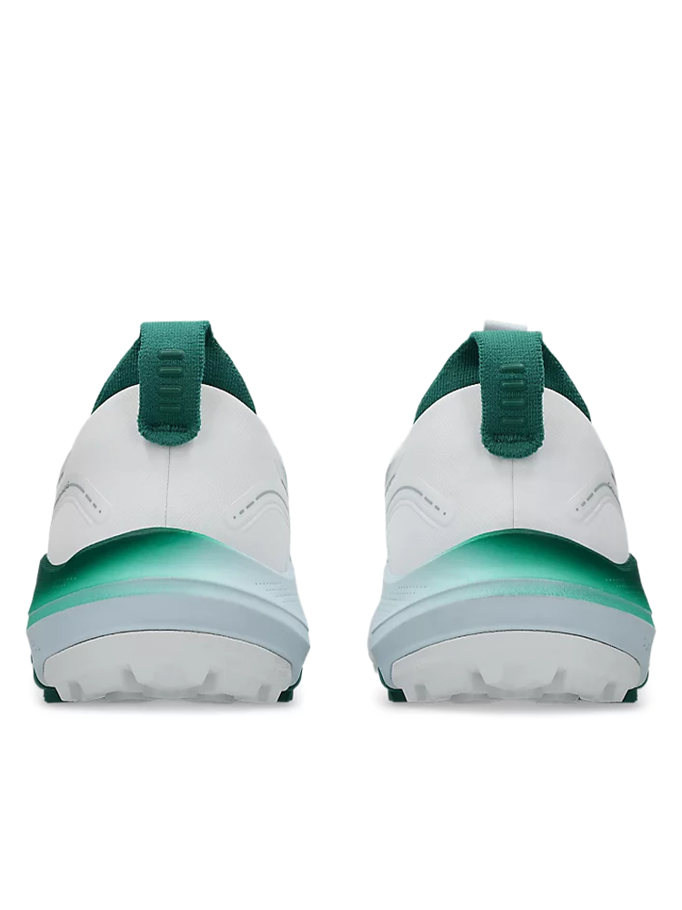 Asics Gel Kayano Ace 3 (Wide Fit) Golf Shoes - White/Jasper Green