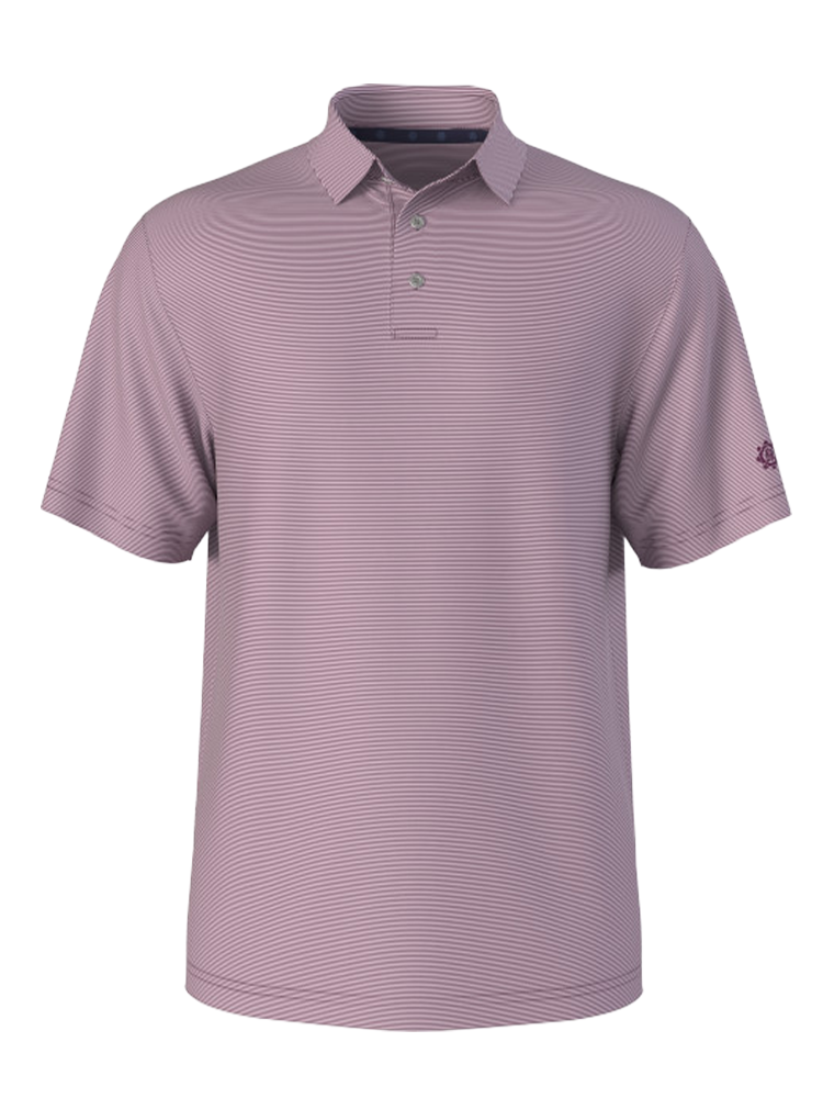 Ben Hogan Fine Line Stripe Polo Shirt - Phlox