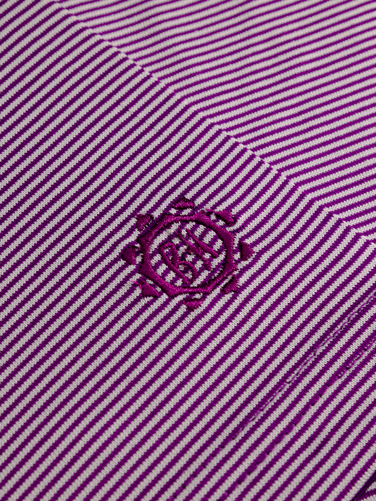Ben Hogan Fine Line Stripe Polo Shirt - Phlox