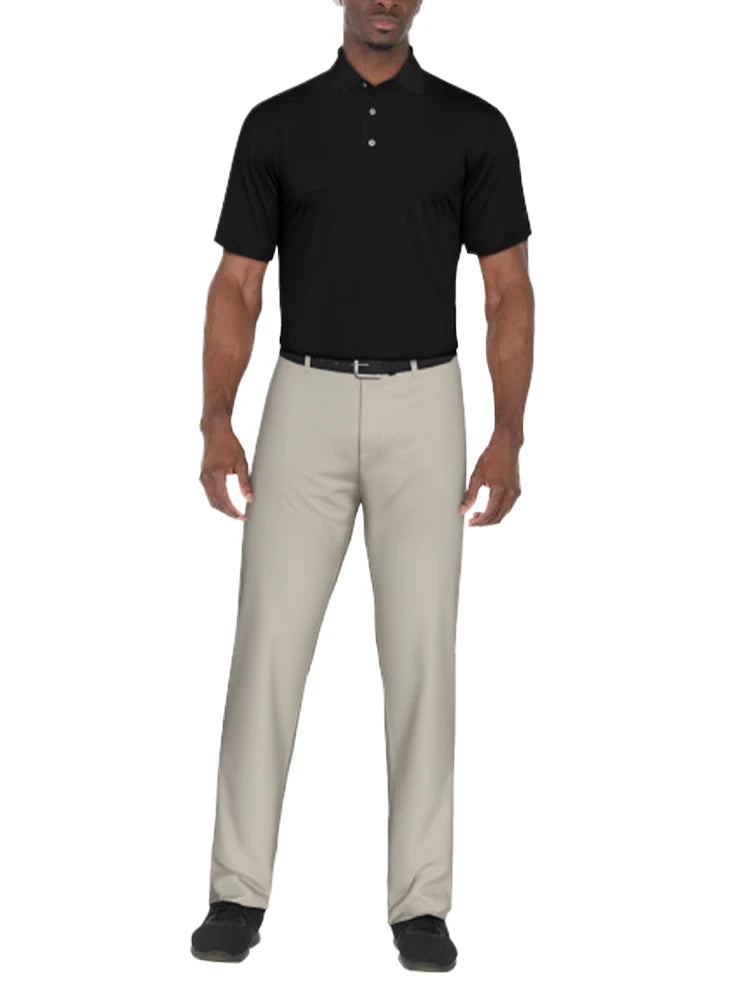 Ben Hogan Mini Ottoman Textured Polo Shirt - Caviar