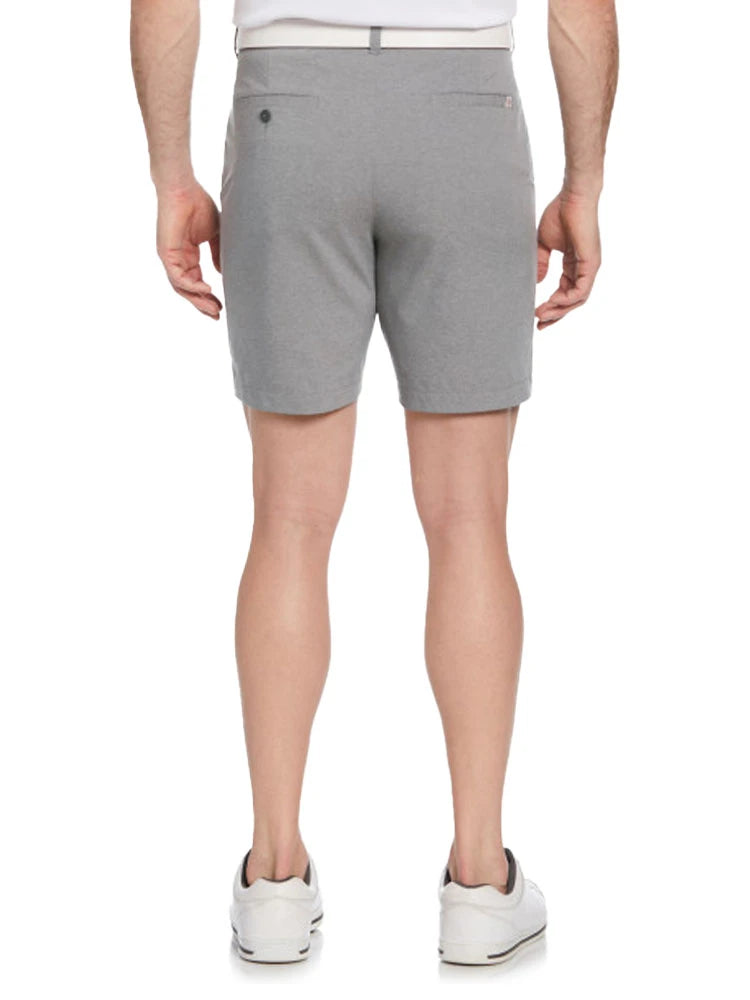 Ben Hogan Performance Flat Front 8-Inch Golf Short - Dark Heather Grey