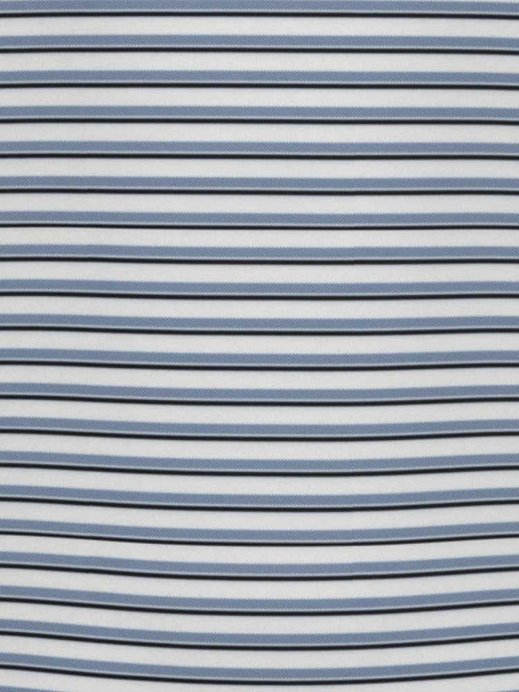 Ben Hogan Printed Birdseye Stripe Polo Shirt - Bright White