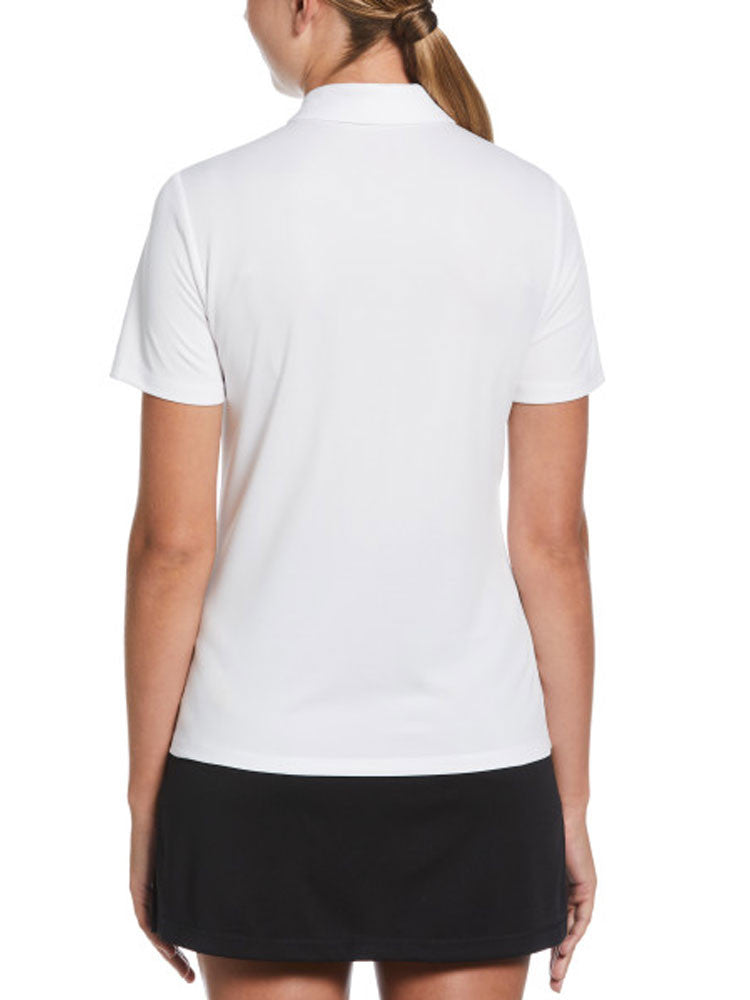 Ben Hogan Women's Solid Ventilation Polo - Bright White