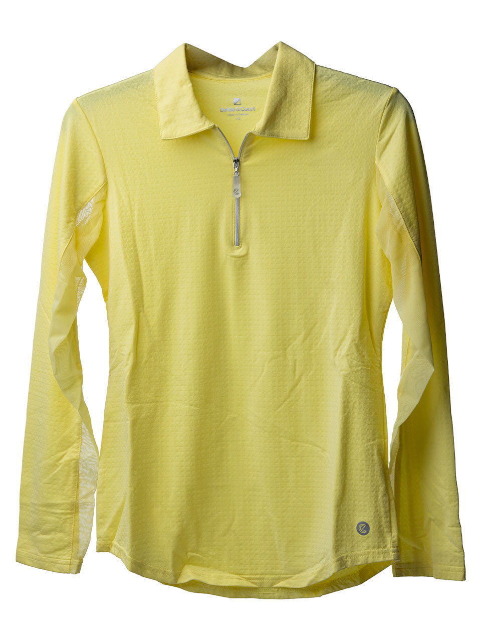 Bette & Court Women's Cool Elements Swing Polo - Lemonade