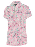 Birdee Sport Women's Bella Zipper Short Sleeve Top - Pink
