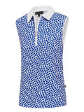 Birdee Sport Women's Santorini Ambrosia Zipper Sleeveless Top - Cobalt/White