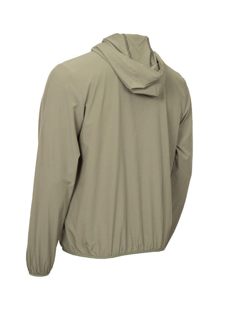 Calvin Klein Latitude Hooded Full Zip Windbreaker - Military