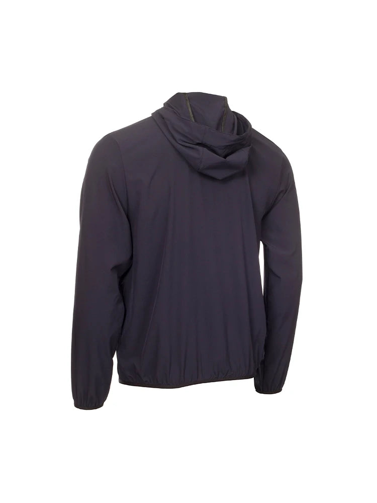 Calvin Klein Latitude Hooded Full Zip Windbreaker - Navy