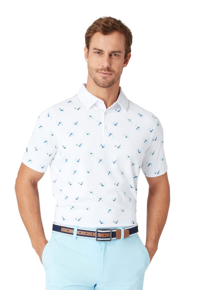 Callaway All Over Birdie Polo - Bright White