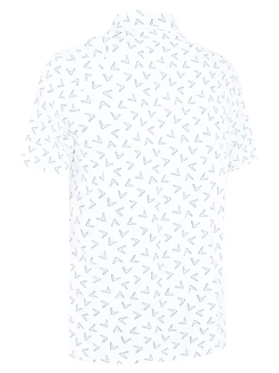 Callaway All Over Large Chev Print Polo - Bright White