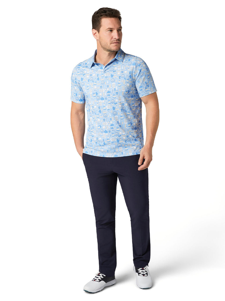 Callaway Celebration Feast Print Polo - Open Air