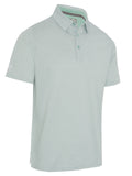 Callaway Chev Twill Jacquard Polo - Aquifer