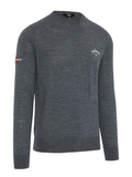 Callaway Crew Neck Merino Mix Sweater - Steel Heather