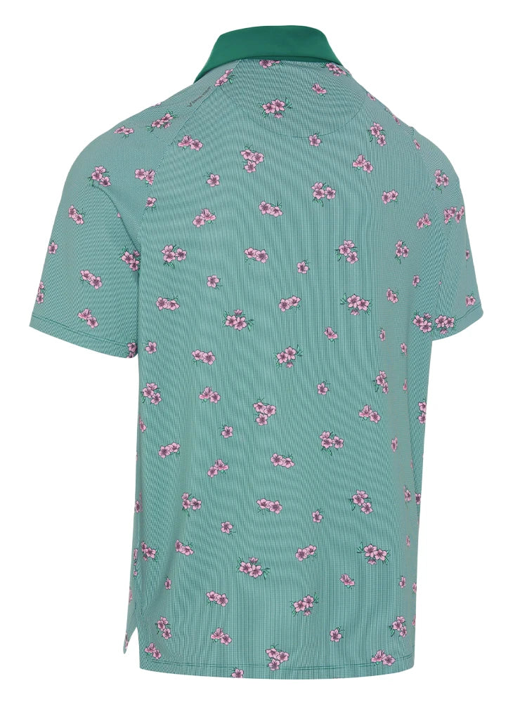 Callaway Golf Azalea Gingham Polo - Galapagos Green