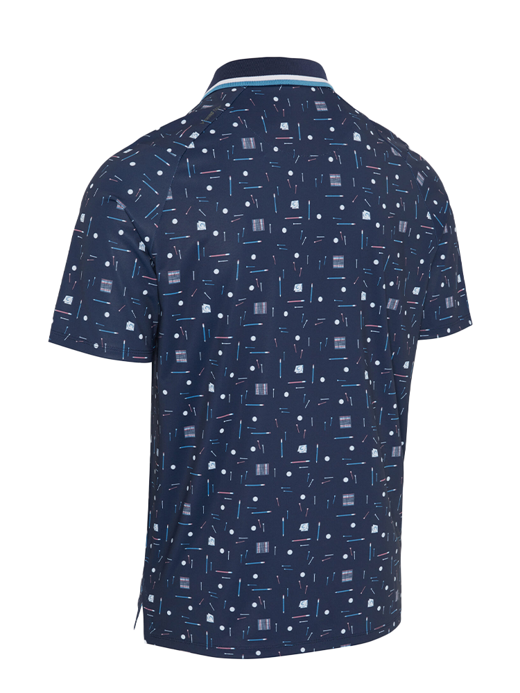 Callaway Golf Collection Print Polo - Peacoat
