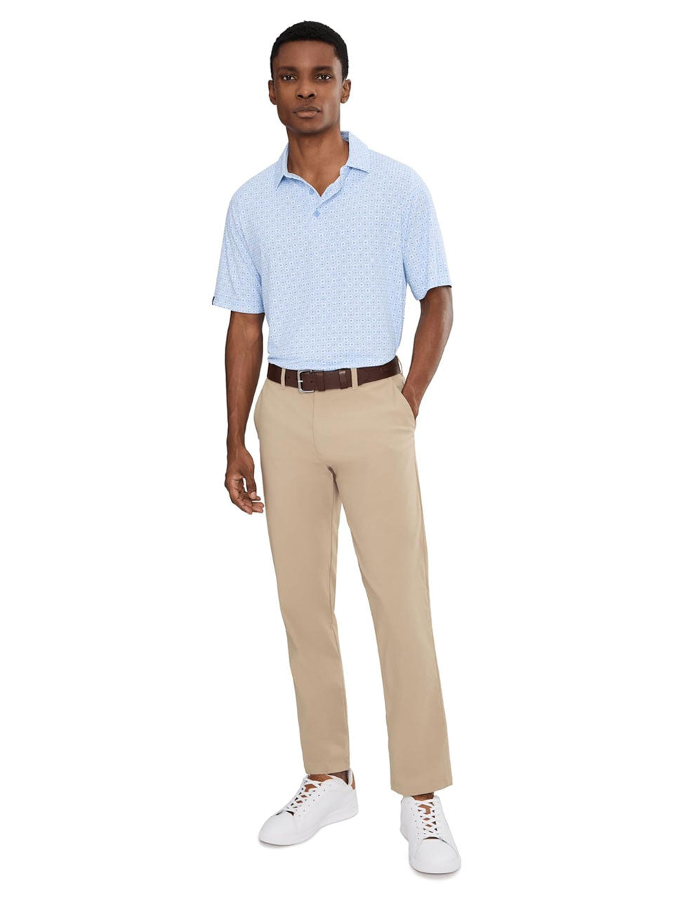 Callaway Golf Foulard Printed Polo - Vista Blue
