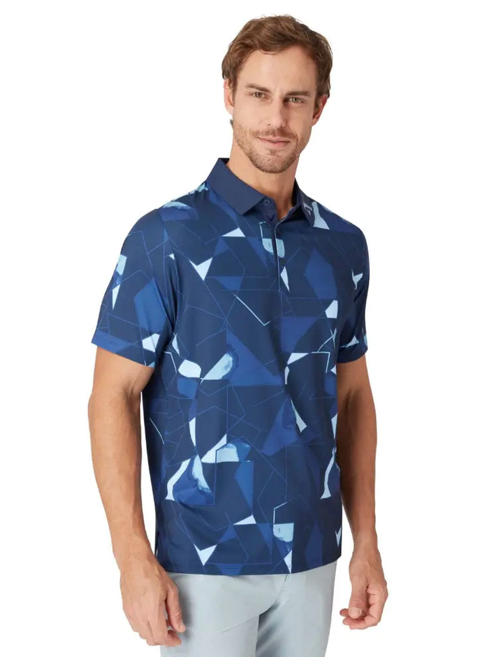 Callaway Kick Flip Print Polo - Peacoat