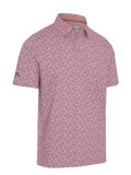 Callaway Novelty Confetti Print Polo - Mesa Rose
