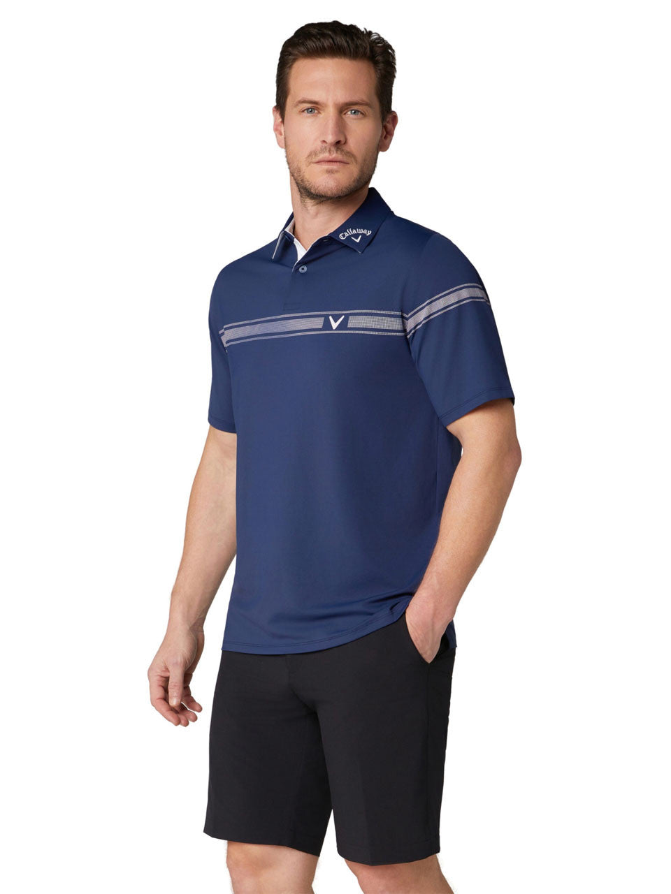 Callaway Odyssey Block Polo - Peacoat