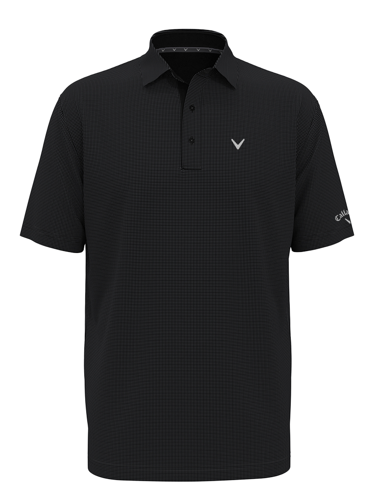 Callaway Pro Spin Gingham Polo (Relaxed Fit) - Caviar
