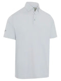 Callaway Ventilated Classic Jacquard Golf Polo - Grey Dawn
