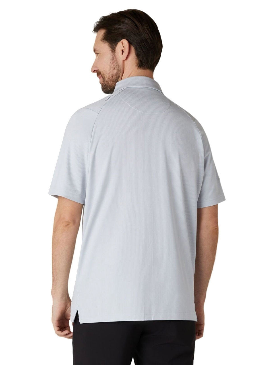 Callaway Ventilated Classic Jacquard Golf Polo - Grey Dawn