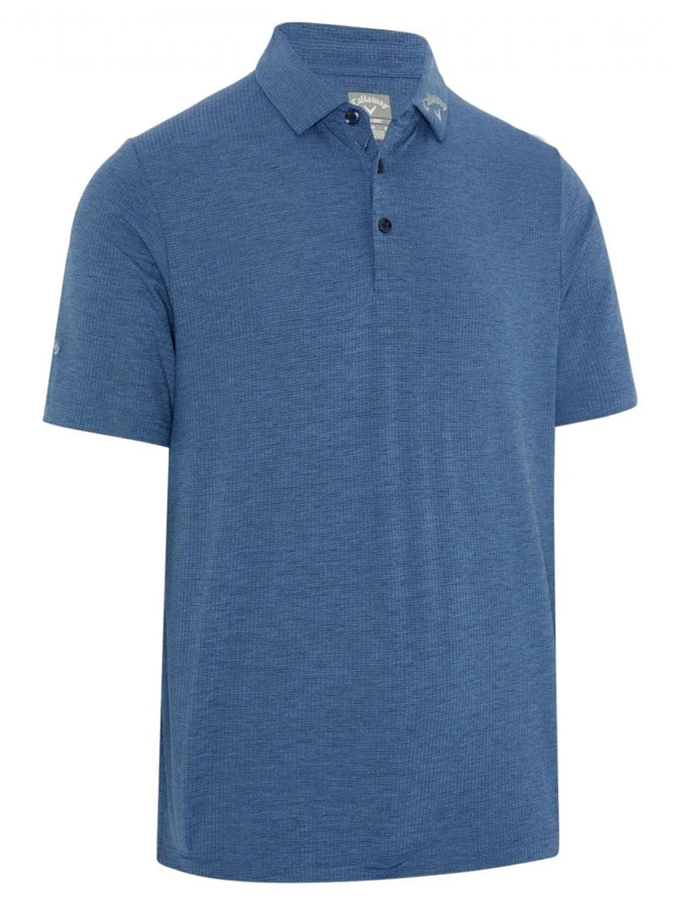 Callaway Ventilated Classic Jacquard Golf Polo - Peacoat