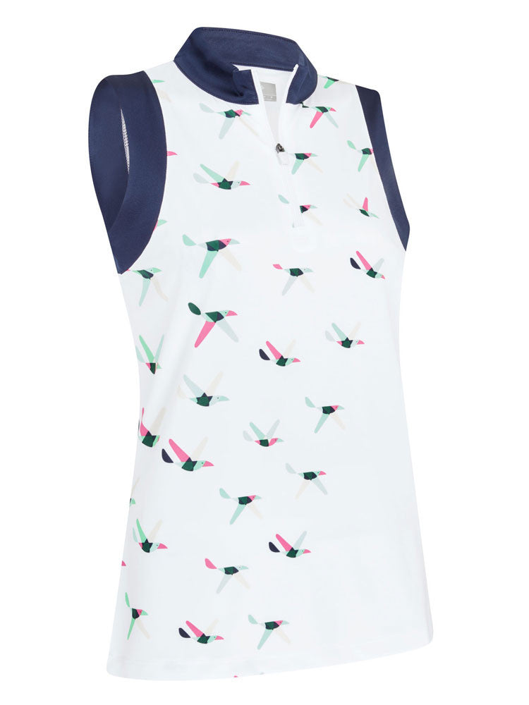 Callaway Women's Birdie Sleeveless Polo - Brilliant White