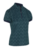 Callaway Women's Framing Geo Short Sleeve Polo - Peacoat