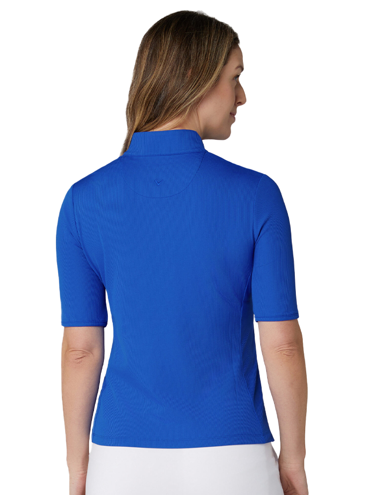 Callaway Women's Rib Play Polo - Blue Tattoo