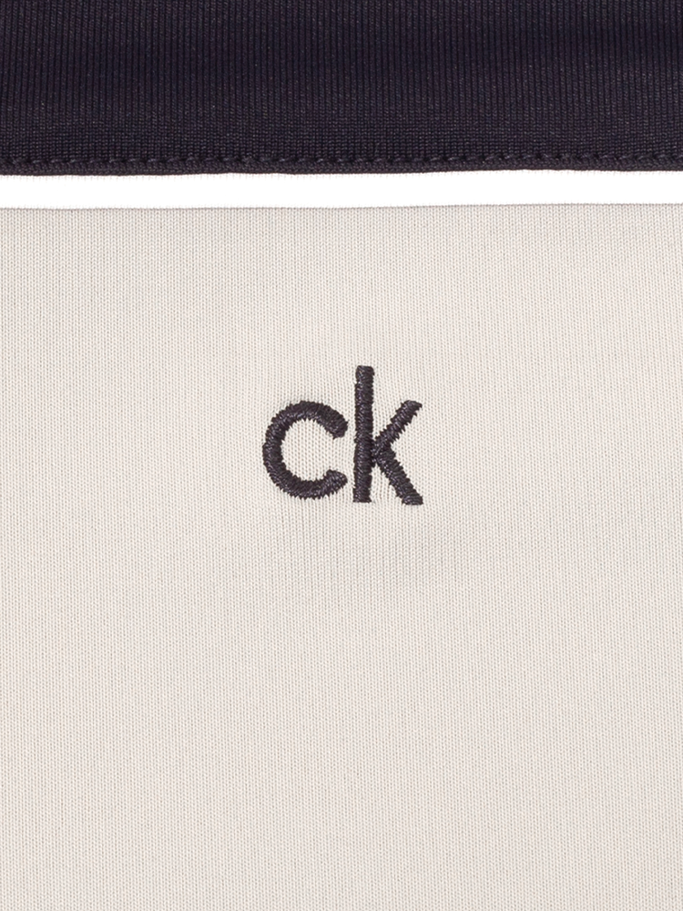Calvin Klein Baltimore Colour Block Polo - Silver/Navy