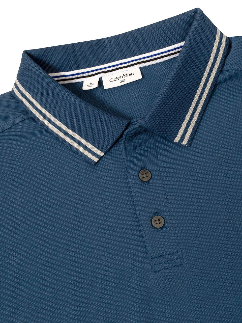 Calvin Klein Campus Tipped Polo - Dark Denim/Silver