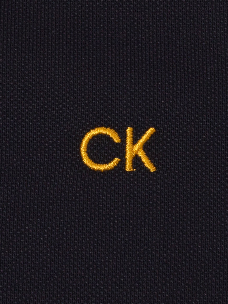 Calvin Klein Campus Tipped Polo - Navy/Gold
