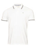 Calvin Klein Campus Tipped Polo - White/Hunter Green
