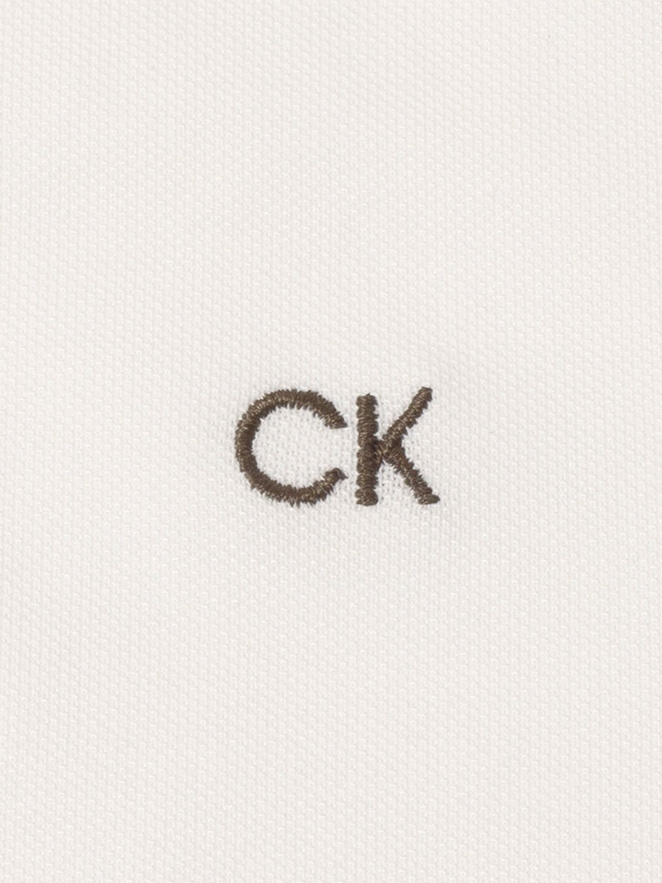 Calvin Klein Campus Tipped Polo - White/Hunter Green