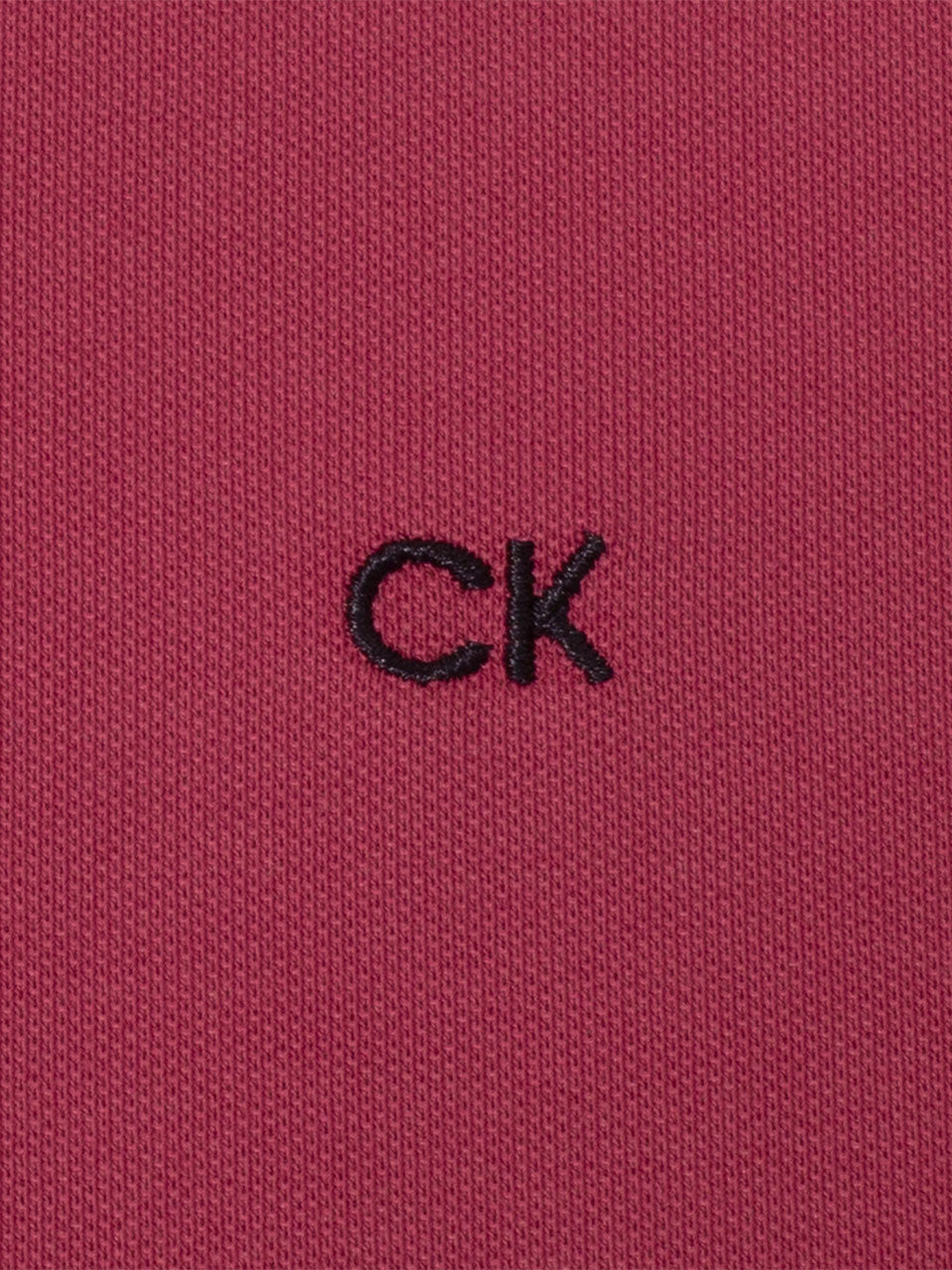 Calvin Klein Cotton Blend Quad Polo - Mauve
