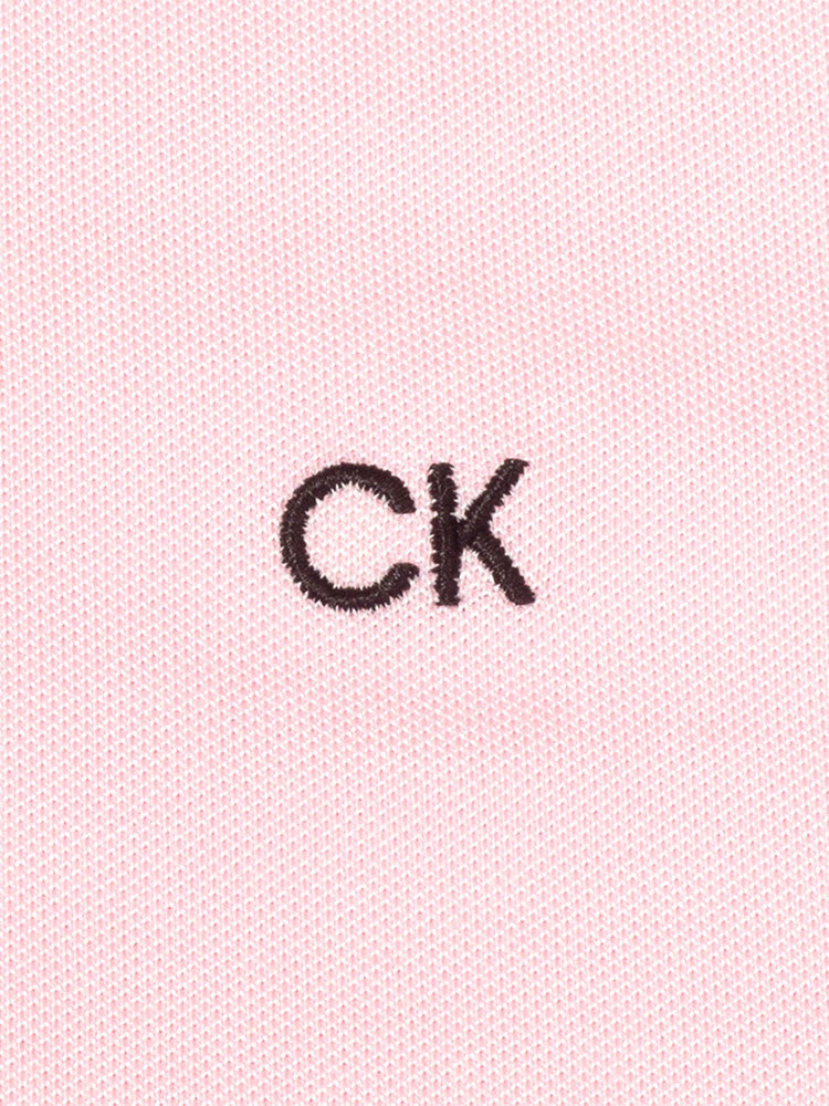 Calvin Klein Cotton Blend Uni Polo - Baby Pink