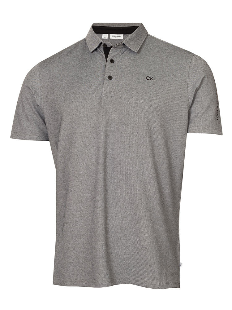 Calvin Klein Cotton Blend Uni Polo - Black Oxford