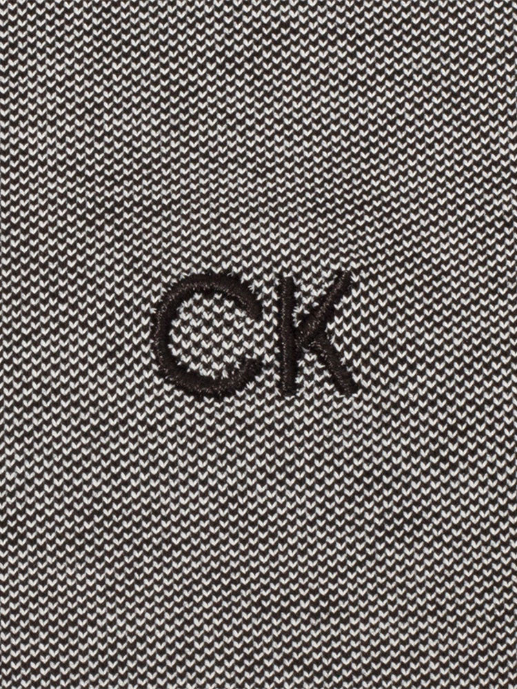 Calvin Klein Cotton Blend Uni Polo - Black Oxford