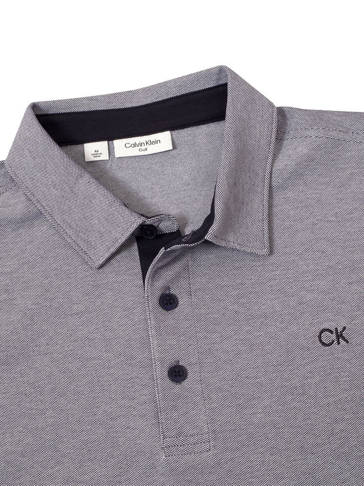 Calvin Klein Cotton Blend Uni Polo - Navy Oxford