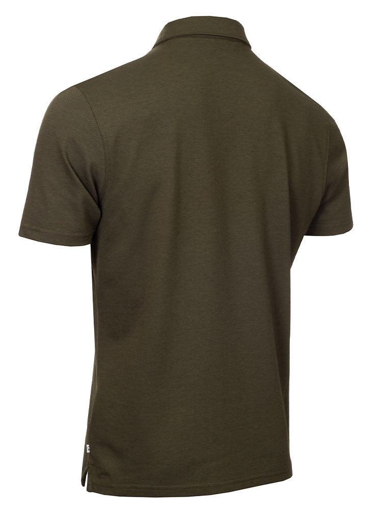 Calvin Klein Cotton Blend Uni Polo - Olive Oxford
