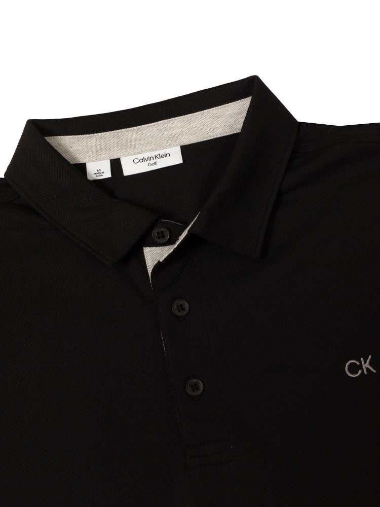 Calvin Klein Cotton Blend Uni Polo - Black